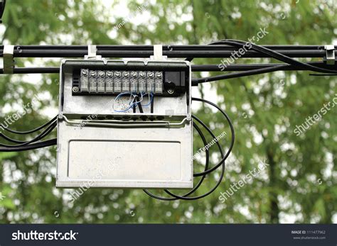 telephone pole junction box|telephone junction box outside house.